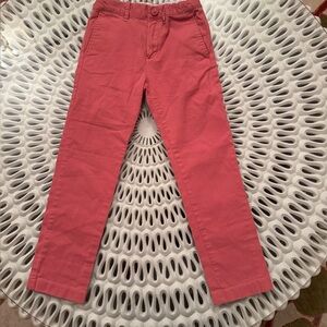 Crewcuts Coral Pink Girls Pants with Yellow Waist Detail